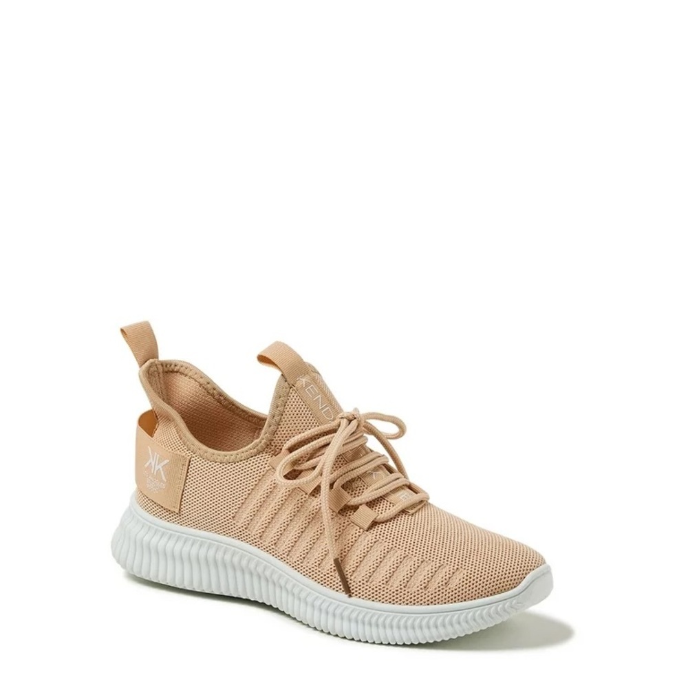 New Kendall + Kylie Women's Ezora Knit Sneakers in Sand